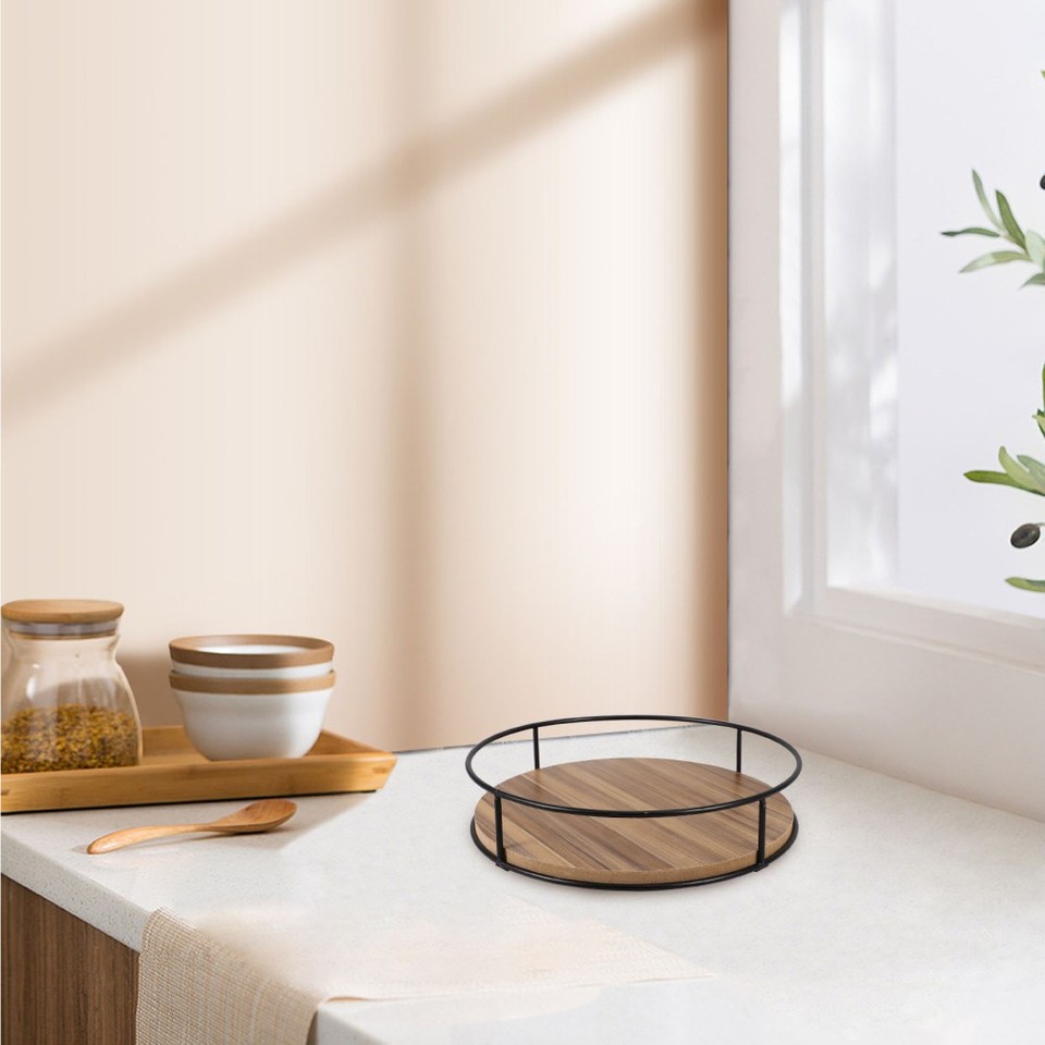 Turntable Storage Organisers Rotating Rack Kitchen Rotatable Tray | eBay UK