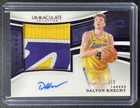 DALTON KNECHT 2024-25 PANINI IMMACULATE ROOKIE PREMIUM PATCH AUTO FOTL PURPLE /8