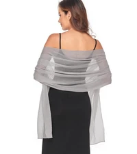 Women Shawls and Wraps for Evening Dress Lightweight Scarf Wedding Guest Shaw...