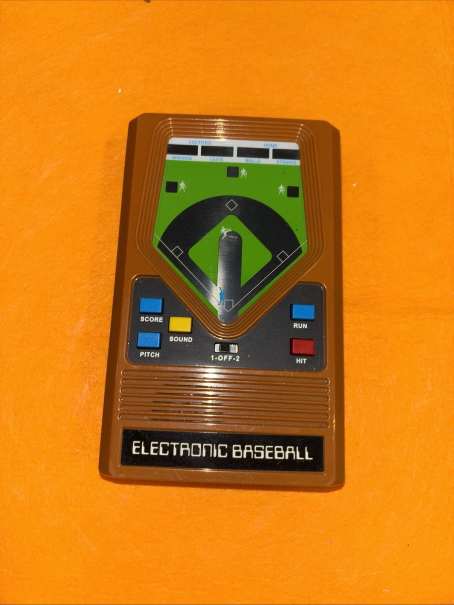 Vtg Electronic Baseball Handheld Game by MATTEL Tabletop Video