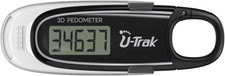 3D Pedometer for Walking with Removable Clip and Carabiner Simple Step Counter f