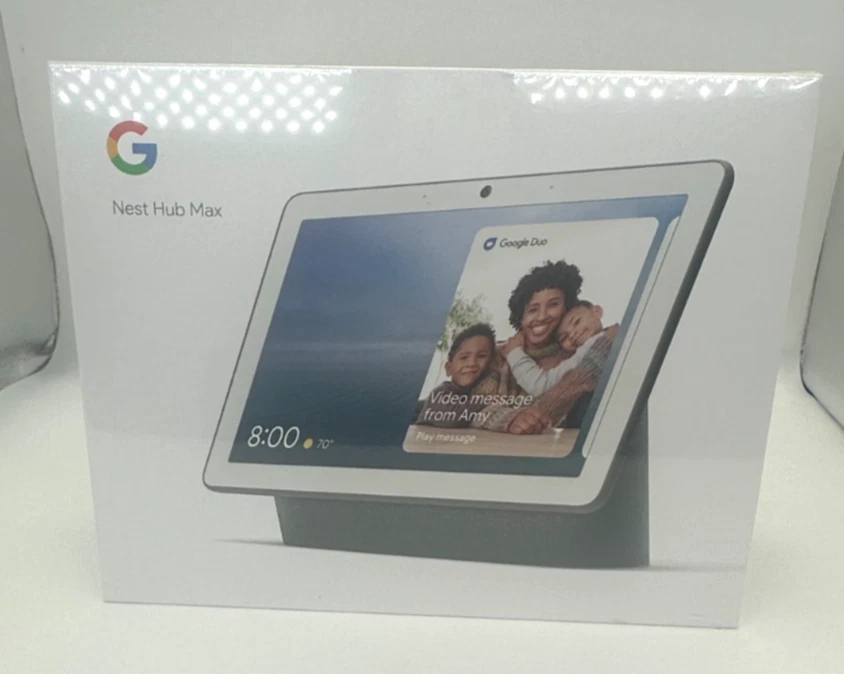 Google Nest Hub Max Smart Speaker Display 10" Google Assistant Neu Versiegelt