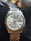 Seiko 7006-8007 Vintage Automatic 17J Day/Date Silver Dial 37mm Running