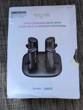 Charger Station Kit for iPhone, Portable Chargers 5000mAh with Magnetic Charging