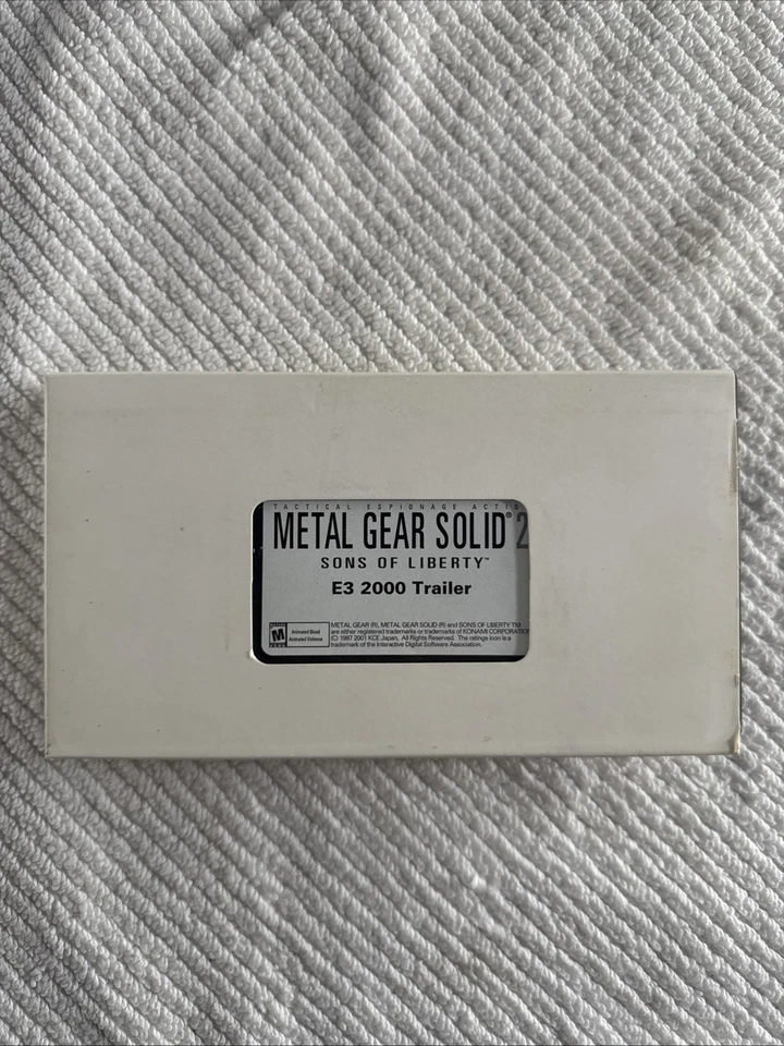 Metal Gear Solid 2 Sons of Liberty E3 2000 Trailer VHS Video Tape RARE - Image 3 of 3