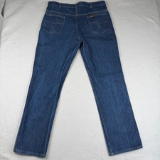Vtg Key Imperial Jeans Mens 38x32 (Fit 36x31) Saddle King Talon Zip Made In USA