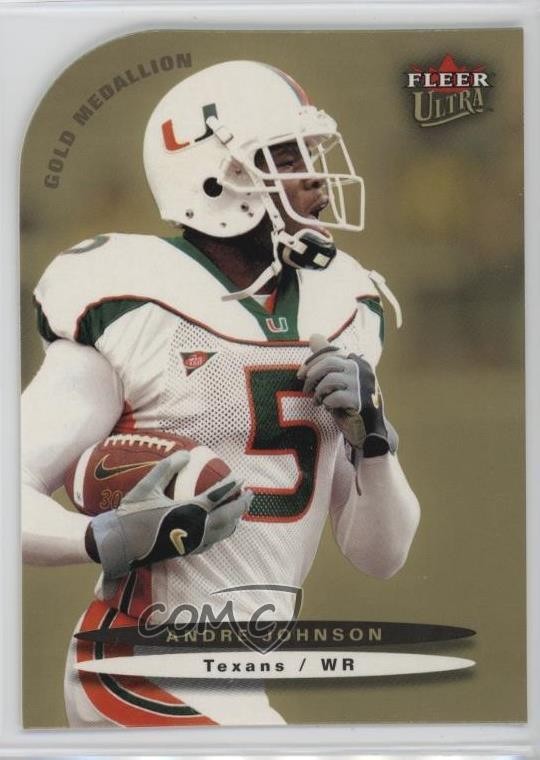 2003 Fleer Ultra Gold Medallion Andre Johnson #164 Rookie RC HOF 1qq6