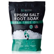 Lavinso Tea Tree Oil Foot Soak with Epsom Salt - 2 LB