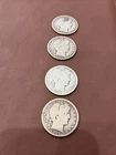 Item #1531 Barber Halves Set —1900-P, 1902-P, 1906-O, 1907-O