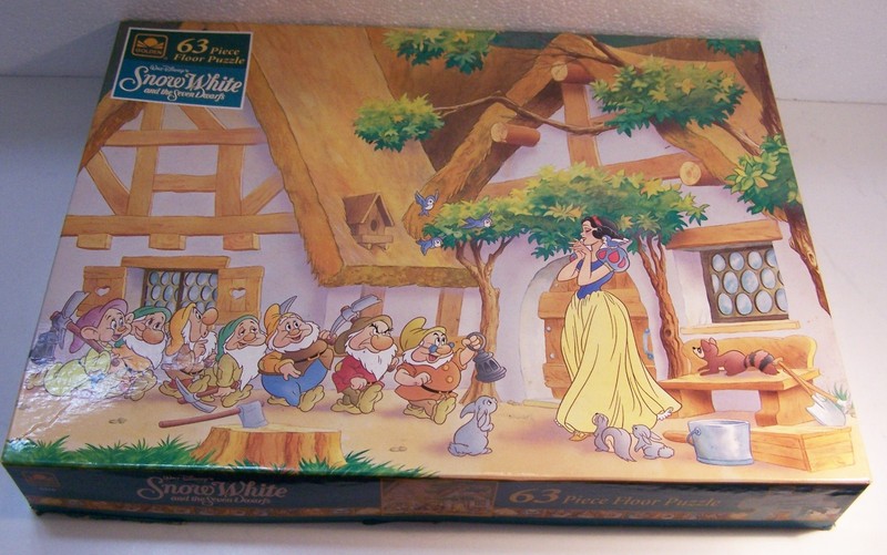 Vintage 63 Piece Walt Disney Snow White and the Seven Dwarfs Puzzle