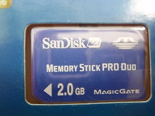 MEMORY STICK PRO DUO SANDISK PSP SDMSPD-2048-P60 2GB PLAYSTATION PORTABLE
