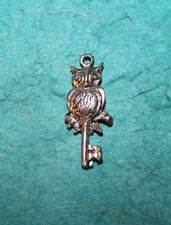 Pendant Owl Charm Owl Key Charm Feather Animal Charm Forest Key Wings Animal