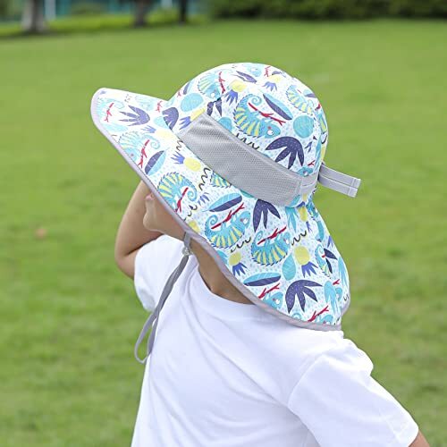 Kids Sun Hat UPF50+ Sun Protection Bucket Hat Toddler One Size Chameleon - Picture 5 of 6