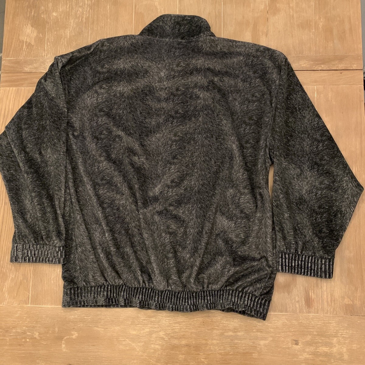 Vintage Original Fox Collection Gray Full Zip Hipster Retro Jacket