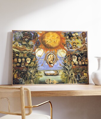 Frida Kahlo Moses Print, Modern Surrealism Poster, Abstract Contemporary Artwork