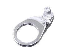 ALTALINE BICYCLE ALLOY THREADED FRONT CABLE HANGER 1-1/8 W/ ADJUSTER SILVER.