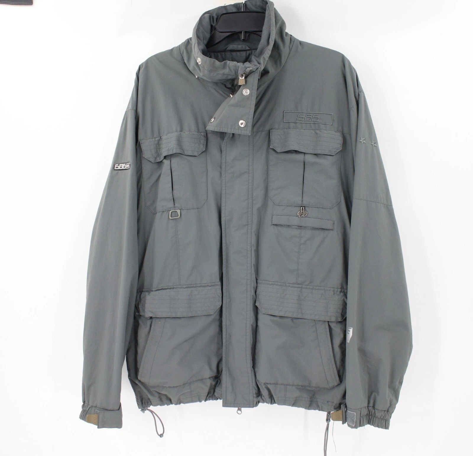 686 ski jacket men's medium archetype full zip long sleeve nylon cargo pockets