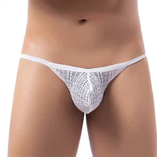 Underwear Men Brief Beachwear Swimwear Trunks See Low Rise Sexy Through New