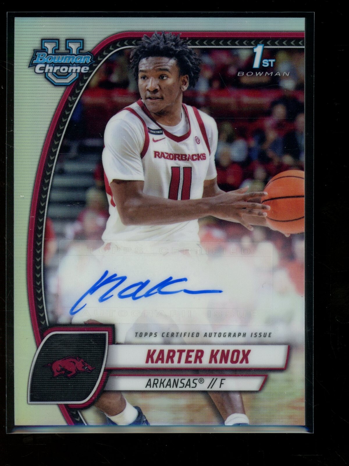2024-25 Bowman U Chrome Karter Knox 1st Silver Auto #41