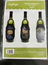 Rare- Craftways 3 Cross-stitch Bottle Aprons Kit