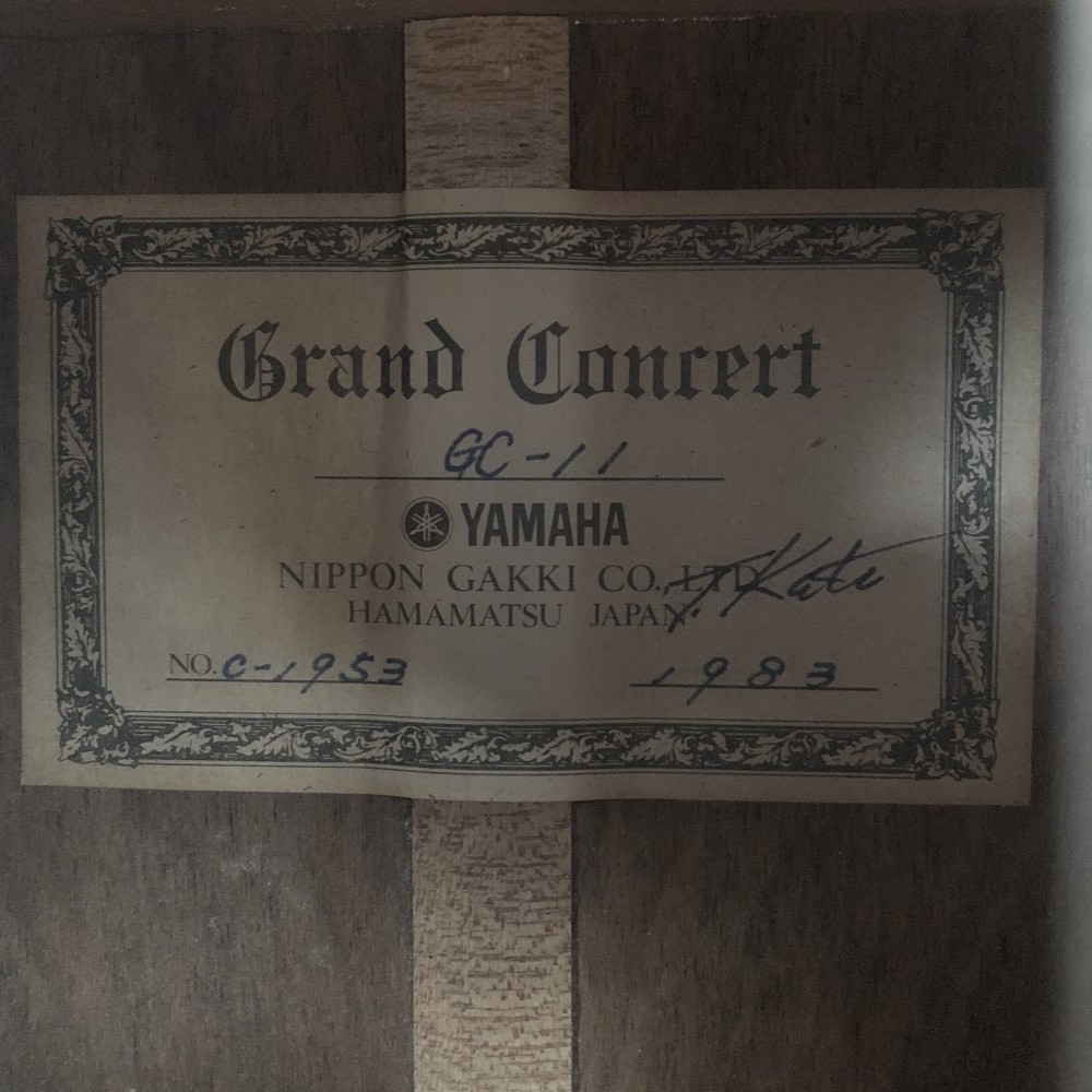 YAMAHA GC-11 No.C-1953 Vintage Classical Guitar Wooden Wooden Wooden 6 string 1980s Japan G402 5a7163 YAMAHA GC-11 No.C-1953 Vintage Classical Guitar Wooden Wooden Wooden 6 string 1980s Japan G402 5a7163