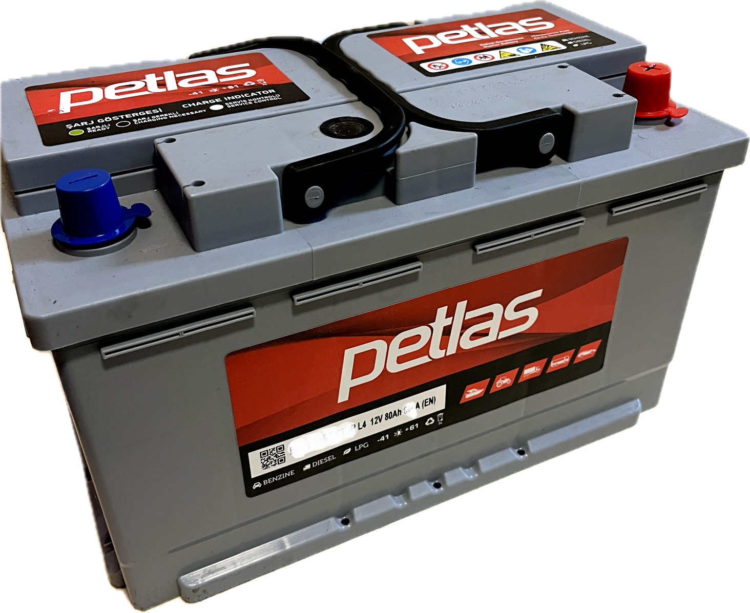 Batterie 80Ah Petlas 12V L4 idéale pour trajets d'hiver