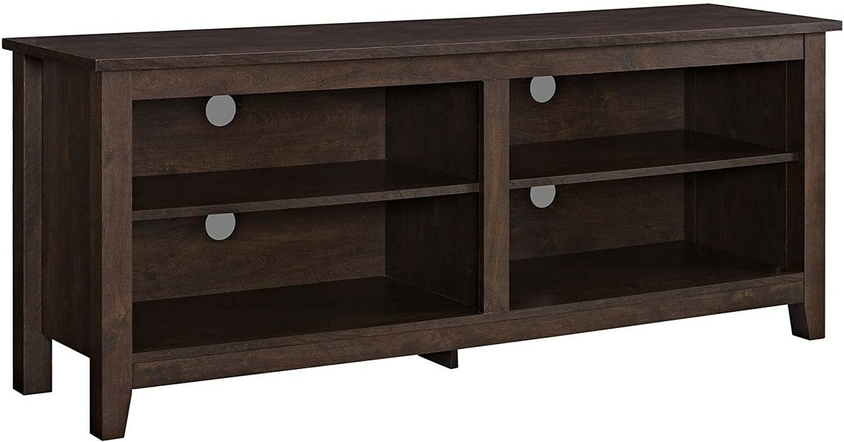 Walker Edison Wren Classic 4 Cubby TV Stand for TVs up to 65