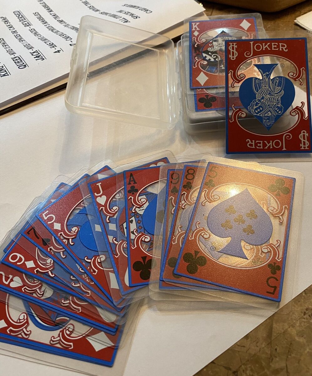 Vintage Bicycle Clear Plastic Poker Playing Cards In Plastic Vintage Bicycle Clear Plastic Poker Playing Cards In Plastic