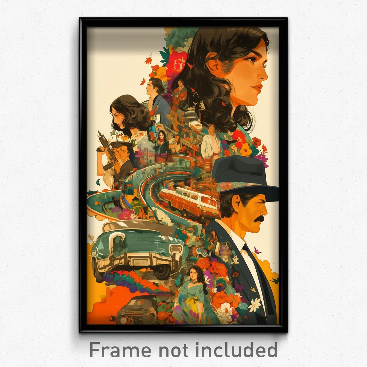 Vintage Mexican Film Poster - Crossroad Retro Art Print