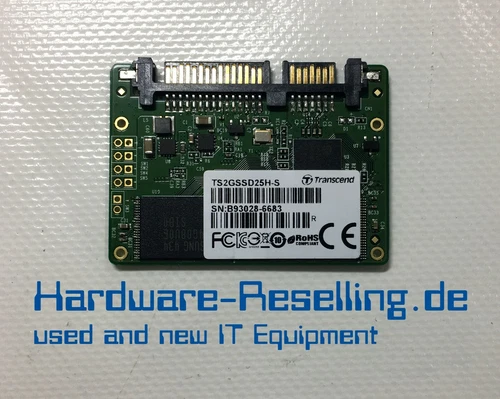 Transcend 2 Go SSD Carte Half-Slim 1,8 " Disque Dur SATA2 TS2GSSD25H-S