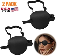 2PCS Adjustable 3D Eyepatch Right or Left One Eye Cover Adults & Kids Lazy Eye