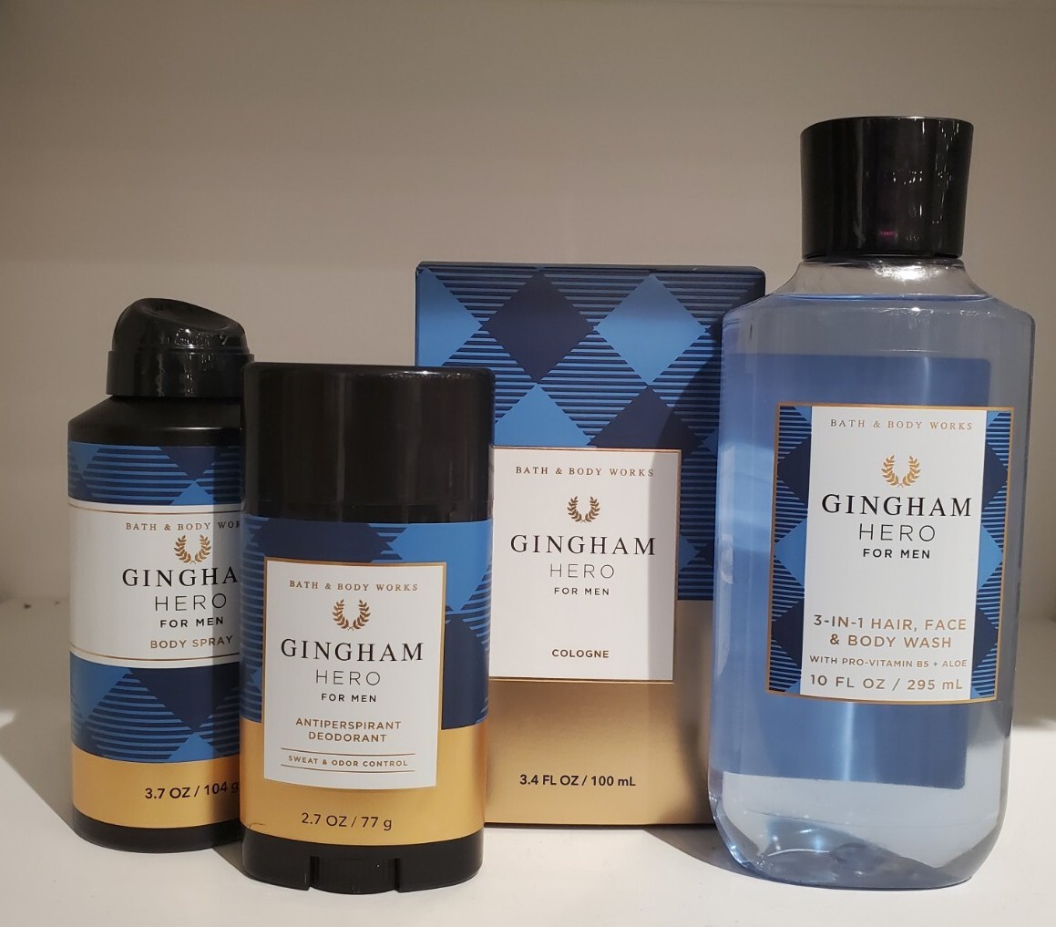 Bath Body Works Gingham Hero Men's Cologne Spray 3-IN Body