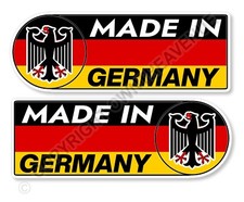 Made In Germany Set Euro German Flag Car Truck Vinyl Sticker Decals 4 Made In Germany Set Euro German Flag Car Truck Vinyl Sticker Decals 4