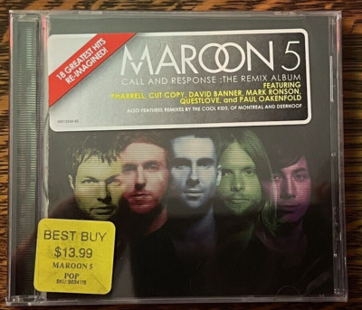 SEALED CD~ MAROON 5~ 2008~ CALL & RESPONCE (REMIX) HYPE STICKER~ NEW OLD STOCK