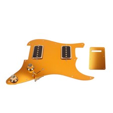 HH Alnico V P90 Loaded Pickguard Loaded Humbucker Neck Bridge Pickup Aluminium