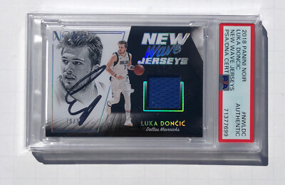 2018-19 Panini Noir - New Wave Jerseys Luka Dončić #NW-LDC