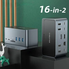 USB Docking Station HUB to 4K HDMI1000Mbps 100W USB3.0 for Tablet Dock Station