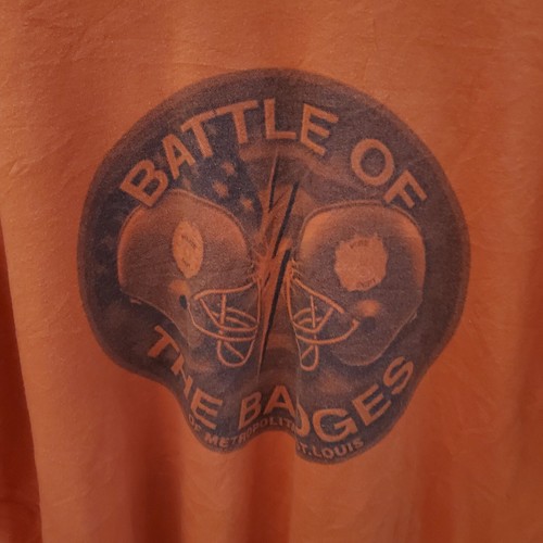 battle of the badges orange staff short sleeve shirt size XL - Picture 2 of 5