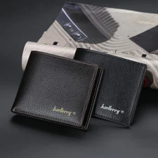 Man's Leather Small Wallet Handbag Foldable Wallet ID Card Holder Pocket Purse