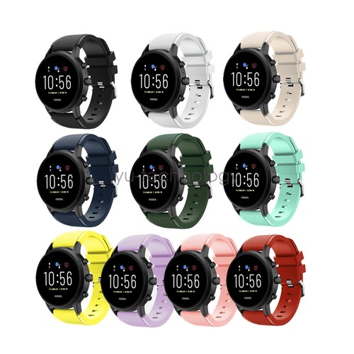Rugged Silicone Sport Watch Band Strap 