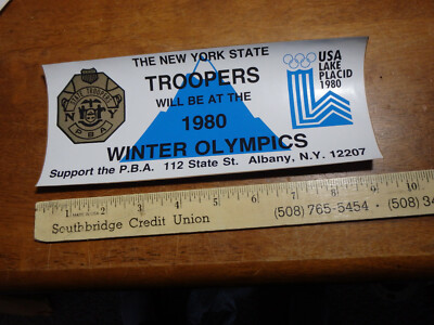 Autocollants - Vintage 1980 a big one lake placid olympic snowcap Autocollants - Vintage 1980 a big one lake placid olympic snowcap