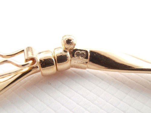 9k Gold Armreif, starre Armbänder für Frauen, Gelbgold Armbänder, starres Armband - Bild 9 von 9