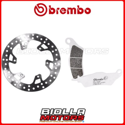 PAD KIT + DISC BREMBO HUSABERG TE 2T 125 2012 FRONT [LA - Fixed] 68B4