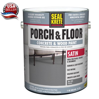 Pewter Porch & Floor Concrete & Wood Satin Paint-316128 Gallon Weather Resistant