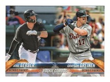 Mike Gerber / Grayson Greiner US36 2018 Topps Update RC Tigers Card