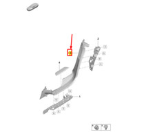 Porsche Taycan Einstiegsleistenverkleidung hinten rechts PAD863406OW4 NEU