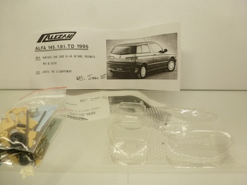 ALEZAN 180 ALFA ROMEO 145 1.9TD 1995 - 1:43 - UNBUILT RESIN KIT IN BOX - Imagen 7 de 10