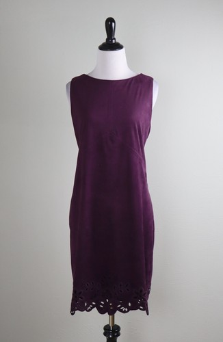 CHICO'S NWT $129 Cut Out Faux Suede Dress Size 1 US Medium 8 / 10 Petite