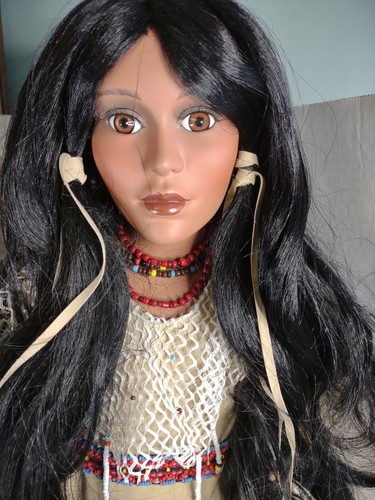 Timeless Collections 29” Indian Native American Doll Papoose Woman w/ Baby #501 - Picture 6 of 12