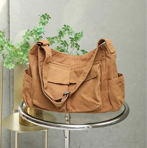College Girls Women Canvas Handbag Crossbody Satchels Messenger Bag Shoulder Bag - Picture 6 of 13